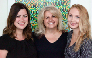 Photo of Cindi Morshead and two trainees